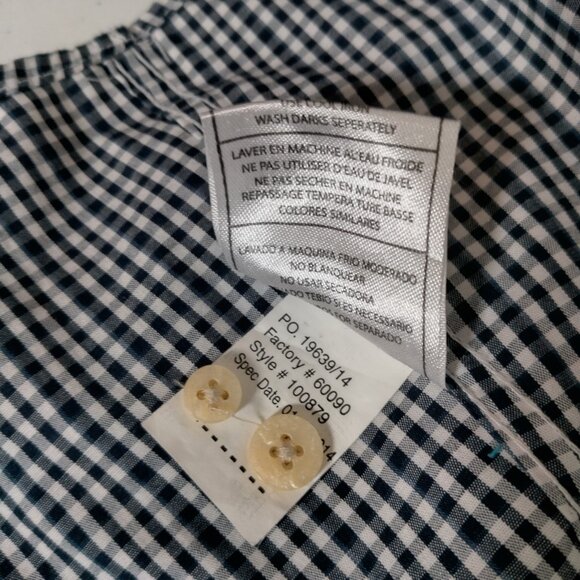 WVU Mountaineers Shirt Men L Button Down Blue Gingham West Virginia University - Picture 8 of 15